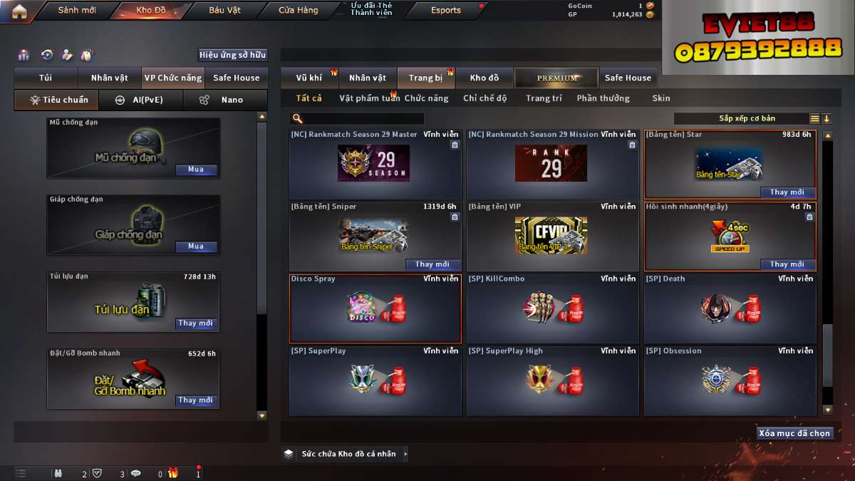 shop acc cf uy tin gia re
